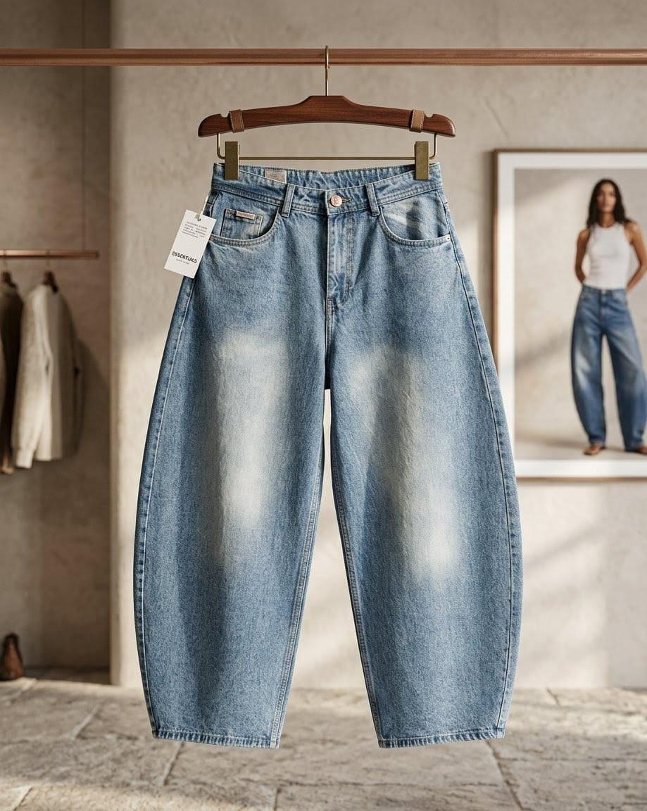 Barrel fit pant jean