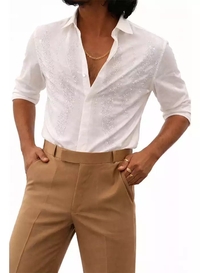 STONE WORK DESIGNER SHIRT