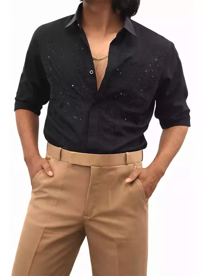 STONE WORK DESIGNER SHIRT
