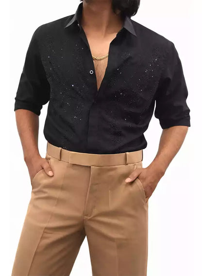 STONE WORK DESIGNER SHIRT