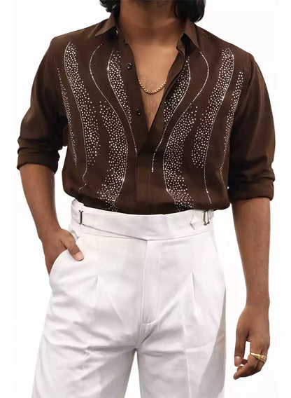 STONE WORK DESIGNER SHIRT