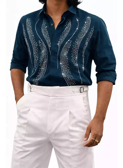 STONE WORK DESIGNER SHIRT