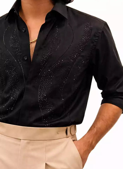 STONE WORK DESIGNER SHIRT
